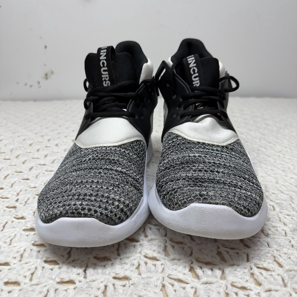 Nike Incursion Sneakers Men Sz 12 Black White Gray Mid Top Basketball 916764-003 - Picture 9 of 11